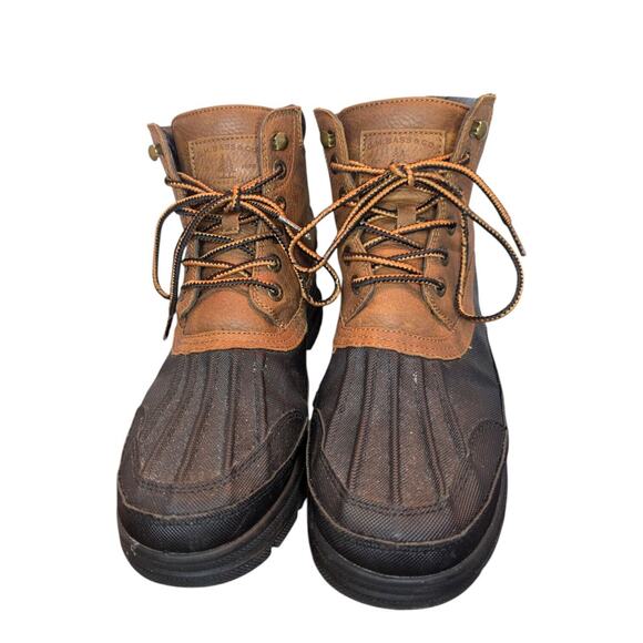 G.H. Bass Duck Boots Black/Brown Men's Size 9 - Picture 4 of 9